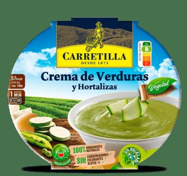 CREMA VERDURAS Y HORTALIZAS CARRETILLA 300 Gr.
